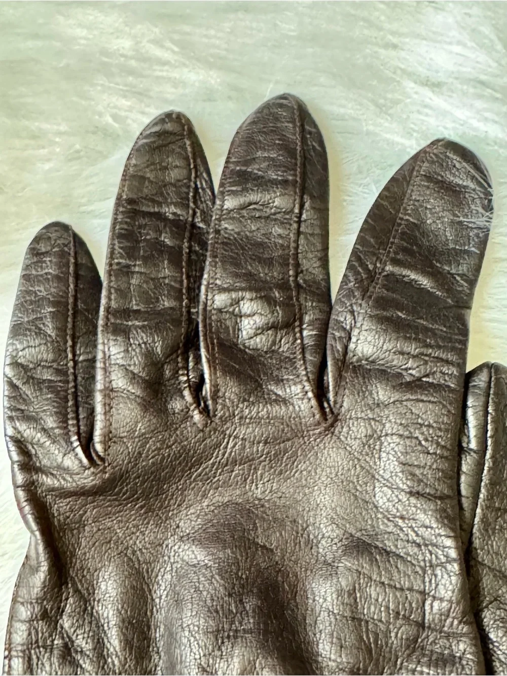 Classic Vintage Leather Gloves Slim Fit Soft Genuine‎ Leather Style